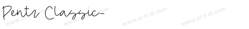 Pentz Classic字体转换